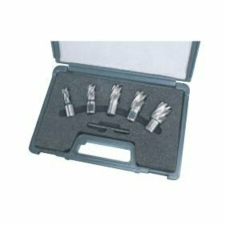 CHAMPION CUTTING TOOL 5 Piece XL100 High Speed Annular Cutter Set - 1in DOC: 9/16in, 11/16in, 13/16in CHA XL100-SET